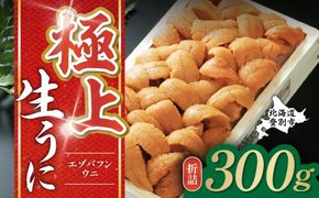 極上エゾバフンウニ折詰 300g うに ウニ 生ウニ バフンウニ  雲丹 高級 ふるさと納税 北海道 登別市