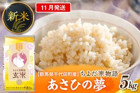 2026年11月発送【令和8年度産】群馬県千代田町産 あさひの夢 5kg×1袋 (玄米) 群馬県 千代田町