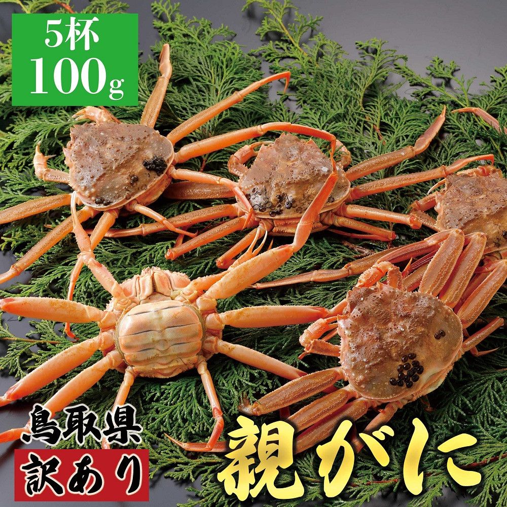 1071.[2025年11月発送]鳥取県産 特撰 親がに 姿[セコガニ](なま)[訳あり]100g 5杯 313726