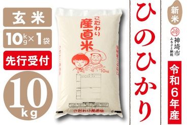 【令和6年産 新米先行受付】ひのひかり 玄米 10kg【さが 佐賀の米 米 お米 コメ 玄米 おいしい ランキング 人気 国産 ブランド 地元農家】(H061230)