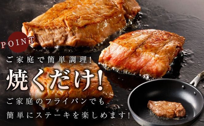 mrz0319 黒毛和牛 ヒレステーキ 400g【100g×4P 氷温熟成×極味付け 小分け 牛肉 和牛 経産牛 訳あり サイズ不揃い】