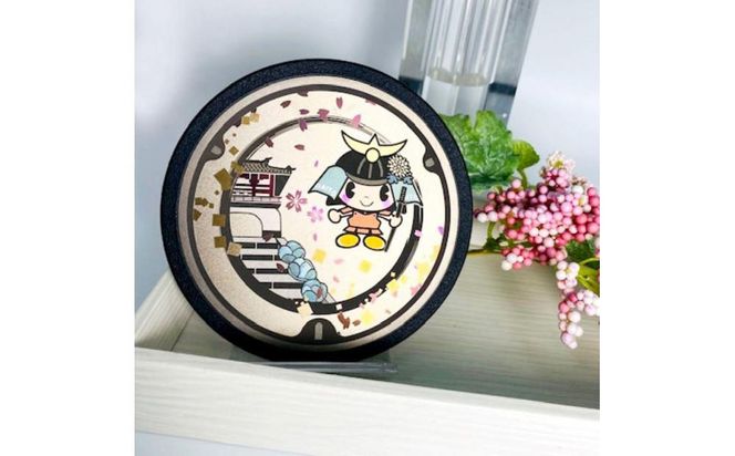 チタン製ミニチュアマンホール・メダルセット ＜大東市 ダイトンと慈眼寺＞ 272183_EC005