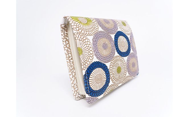 【文庫屋大関】箱まち小銭入れ　笠菊＜水明＞【皮革工芸品】 ファッション小物 財布 民芸品 