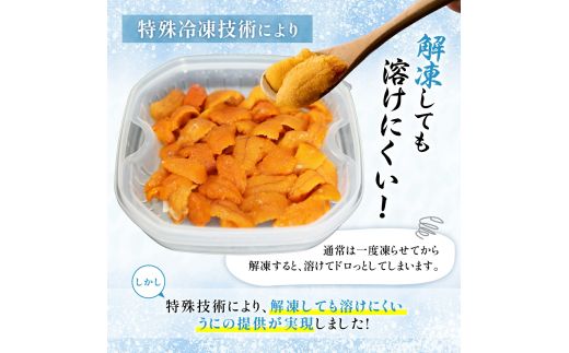 【数量が選べる】ロシア産 エゾバフンウニ 冷凍パック 100g～500g