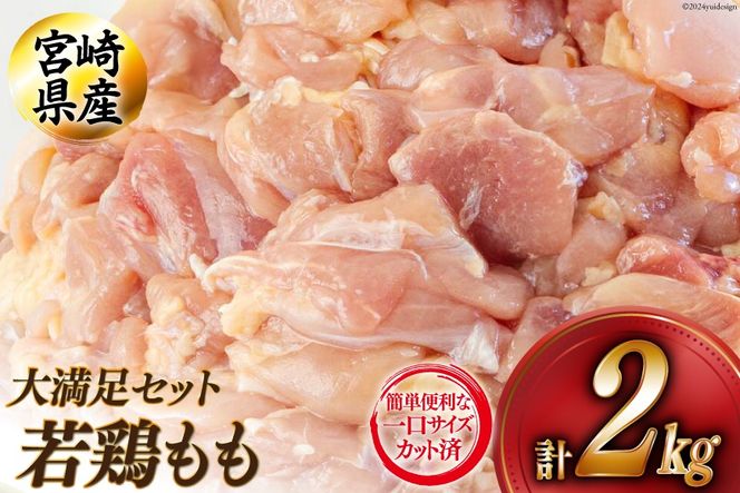 若鶏 もも 切り身 200g×10 合計2kg [アグリ産業匠泰 宮崎県 美郷町 31be0022] 小分け セット 鶏肉 切身 カット済み 一口サイズ 冷凍 送料無料 炒め物 煮込み 揚げ 調理 料理 大容量 真空 収納スペース ジューシー 唐揚げ からあげ チキン南蛮 照り焼き 甘辛煮 普段使い 便利 詰め合わせ