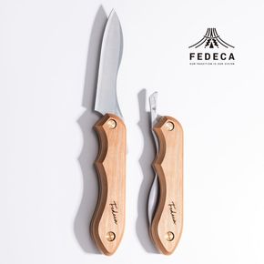 【FEDECA】折畳式料理ナイフ プレーンホワイト 001112