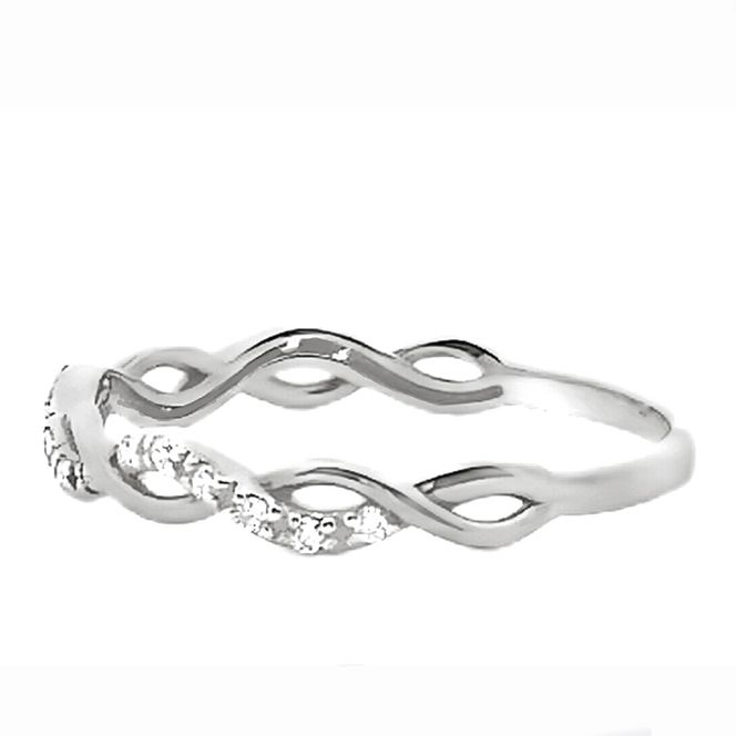 PT900 ツイストデザインダイヤリング 0.08CT　RADR-6903DI-P 188-122