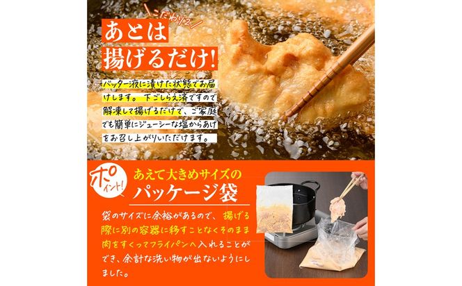  時短おかず 揚げるだけ とり天 (計1kg・500g×2パック) 国産 鶏むね肉 肉 とり天 ご当地グルメ 名物 冷凍 惣菜 お弁当 小分け 簡単 時短 大分県 佐伯市【DH291】【ネクサ】