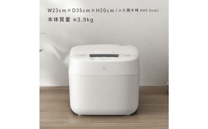 象印 IH炊飯ジャー 5.5合炊き ( 炊飯器 ) 「 極め炊き 」 NVKA10-WA ホワイト 272183_AK103