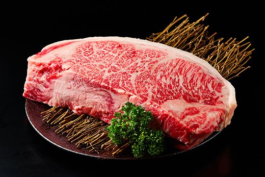 【1週間以内発送】A5等級未経産雌牛　近江牛サーロインステーキ　塊肉1kg折箱入【FO37W】