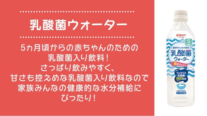 【 ピジョン 】 乳酸菌ウォーター 500ml×24本 ペットボトル飲料 赤ちゃん 赤ちゃん用品 ベビー ベビー用品 ベビーグッズ 乳児 ベビー飲料 飲料 ペットボトル ジュース 乳酸菌飲料 お出かけ 飲み物 セット 水分補給 お水 あかちゃん キッズ 防災 ローリングストック 災害 備蓄