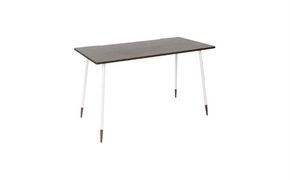 【＆FREL】ワークテーブル 天板（ウォールナット）脚/フレーム（ホワイト）幅120 奥行60 高さ72 インテリア デスク シンプル ワークデスク 作業デスク 作業テーブル パソコンデスク ※離島への配送不可