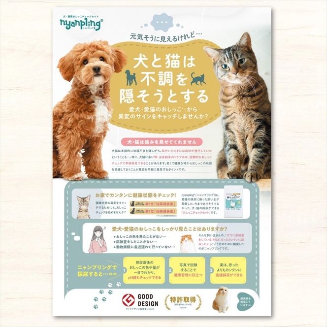 169-45-003 【スポイトｐH試験紙付】犬猫用おしっこチェックセット　×6個【 ペット用品 茨城県 日立市 】