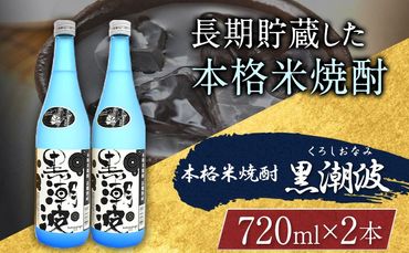 本格米焼酎 黒潮波 (くろしおなみ) 720ml×2本 厳選館[90日以内に出荷予定(土日祝除く)] 和歌山県 日高町 酒 本格米焼酎 焼酎 米焼酎---wsh_genkn_90d_22_13000_2p---