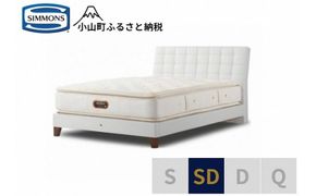 6BW3【シモンズ】セミダブルベッド　バーゼリア　SC/6.5GVピロートッププレミアムAA21221　ホワイト