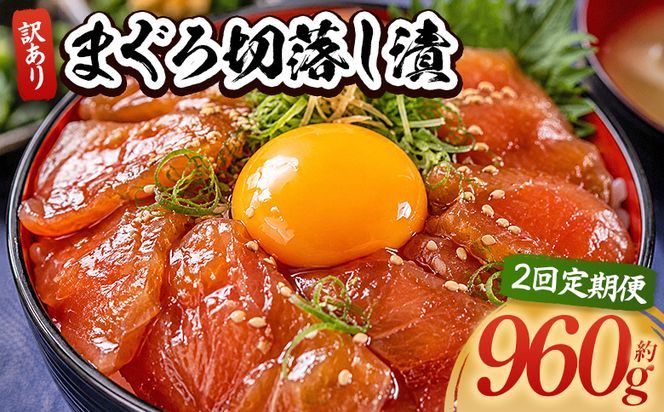 【2回定期便】 まぐろ切落し漬 訳あり 計960g 80g×12袋 まぐろ マグロ 鮪 配送回数 定期便 小分け 海鮮 魚介 冷凍食品 加工品 漬けマグロ 海鮮丼 まぐろ漬け丼 刺身 おかず おつまみ 刺身 株式会社大熊 高知県 香南市 冷凍 Wda-0035