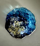 豆皿 口金ロック グラデーションブルー ［NF162］ 303446_CU90077VC01