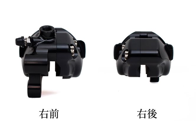 GALE SPEED エラボレート・フロント4Pキャリバー(アキシャル40mm) 右/チタンボルト仕様 ブラック バイク オートバイ パーツ 右キャリパー 