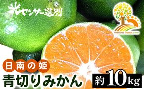 【先行予約】こだわりの青切りみかん 約10kg 農家直送 有機質肥料 100% サイズ混合 ｜ みかん 柑橘 果物 くだもの 果実 フルーツ 和歌山 有田