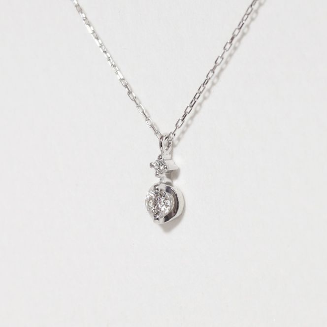 プラチナ 0.10ct ダイヤモンドペンダント　BQ-216