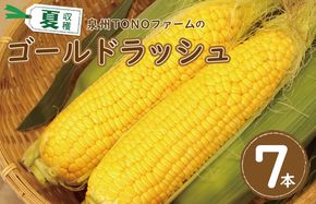 005A060 【先行予約】ゴールドラッシュ 7本【新鮮 野菜 泉佐野産 とうもろこし コーン やさい TONOファーム 高評価 数量限定】
