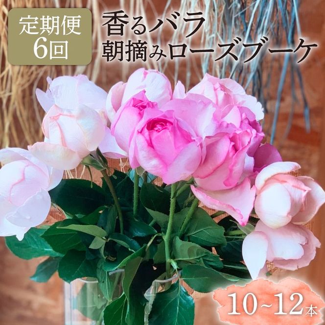 【6ヶ月定期便】 バラ 花束 ブーケ 朝摘み 3種類 薔薇 花 ばら パフューム ローズ 生花 ギフト プレゼント 祝い 定期便 母の日 卒業式 贈り物 贈答 記念日 香り 静岡県 藤枝市