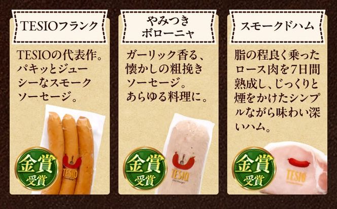 TESIOの自家製ハム＆ソーセージ 『ほんのお気持ちBOX』 豚肉 ハム ソーセージ 小分け 真空パック 沖縄市 / TESIO[BCAD002]