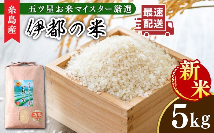 [令和6年産新米]伊都の米 5kg 糸島市 / 納富米穀店 [ARL001] 白米 玄米 お米