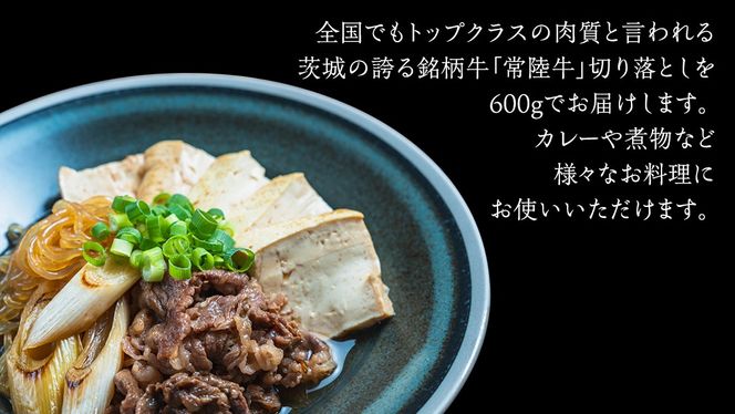 常陸牛 切り落とし 約 600g （茨城県共通返礼品：行方市） ひたちぎゅう 黒毛和牛 牛肉 ひたち牛 ブランド牛 切り落し 切落し [EQ021us]