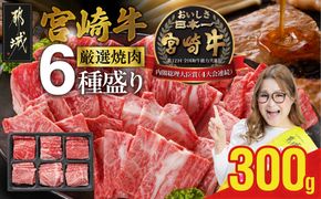 宮崎牛6種盛り焼肉食べ比べ300g_16-N204