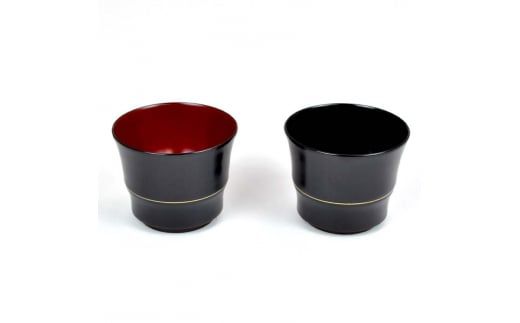 水目桜 羽反ぐい呑 溜内朱 金線 DD-2429 化粧箱入り 天然木 木製 酒器 ぐい呑み 羽反型 漆器 父の日  敬老の日 ギフト 伝統工芸 工芸品 国産 日本製 復興 震災 コロナ 能登半島地震復興支援 北陸新幹線 F6P-1783