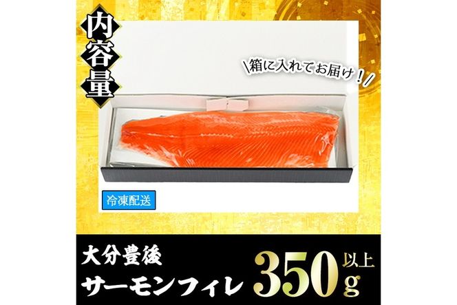 大分豊後サーモン フィレ(350g以上) 魚 鮮魚 刺身 さしみ 冷凍 佐伯 養殖 国産 大分県 佐伯市【EA27】【(株)トーワ】
