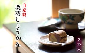 自家製栗蒸しようかん（2本入り） 和菓子 羊羹 