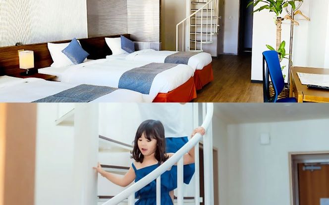 五右衛門メゾネット 1泊2日 宿泊券 (最大6名様/朝食付き) 未就学のお子様 添い寝無料 宿泊利用券 沖縄旅行 ホテル チケット ギフト 沖縄市 / ライカムファミリーリゾートホテル[BCEH004]