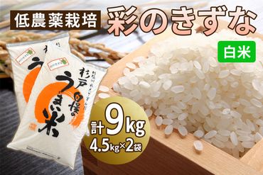 新米 低農薬栽培の彩のきずな《白米》9kg (4.5kg×2袋)｜おいしい お米 コメ こめ ご飯 ごはん 白米 玄米 お取り寄せ 直送 贈り物 贈答品 ふるさと納税 埼玉 杉戸 [0550]