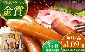 【全3回定期便】TESIOの自家製ハム＆ソーセージ 『まごころ伝えたいBOX』 豚肉 ハム ソーセージ 小分け 真空パック 沖縄市 / TESIO[BCAD013]