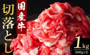 国産牛切落とし1ｋｇ（500ｇ×2）【牛肉 国産 お肉 神奈川県 小田原市 】 142069_AG026