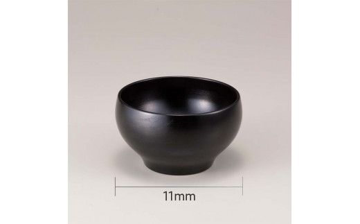 三つ組　桜〇椀　黒 復興　震災　コロナ【能登半島地震復興支援】 北陸新幹線 F6P-1674