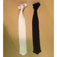 伝統工芸士が造る逸品　組紐ネクタイ　慶弔用【黒】 tksb0001-2