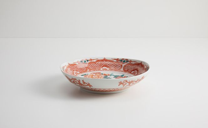 九谷焼 7号鉢・赤絵 a01 インテリア 工芸品 装飾品 