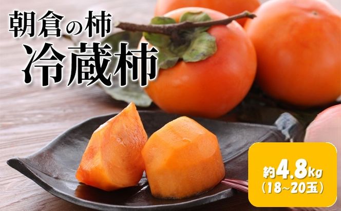 柿 冷蔵柿 4.8kg 筑前あさくら農協 配送不可 離島 果物類 かき 