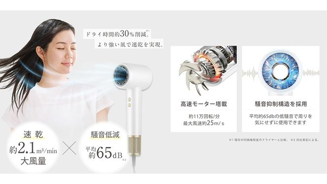 ＼ 選べるラッピング対応 ／ 美ルル 速乾マイナスイオンドライヤー ゼファー belulu Zephyr 速乾 低温 マイナスイオン 軽量 小型 大風量 風音調節 風量調節 回転 ドライヤー ヘアドライヤー 美ルル ゼファー