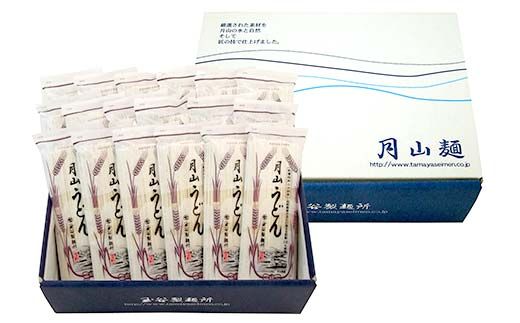 FYN6-456 【玉谷製麵所】月山うどん 36人前(180g×18袋) 山形県産小麦石臼挽き全粒粉10％使用！ 饂飩 うどん ウドン 乾麺 麺 めん 個包装 小分け 国内製造 保存食 備蓄 簡単 調理 贈答 贈り物 ギフト プレゼント 中元 歳暮 自宅 家庭 山形県 西川町 月山