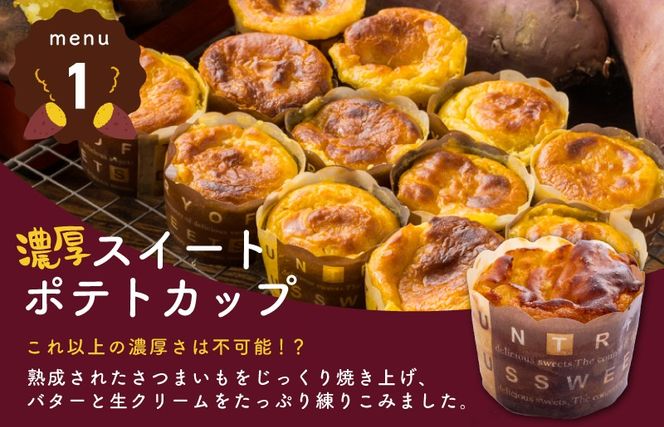 015B519-1 【圧倒的企業努力】芋匠さのや 福袋 わくわく スイーツセット（スイートポテト/モンブラン/大学芋/芋けんぴ）+スイートポテトパイ1個付