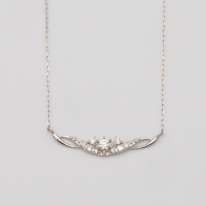 PT900/PT850 0.10ct ダイヤモンド ペンダントネックレス HH-019738 SWBT005-pt