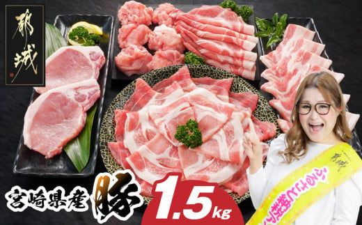 宮崎県産豚わくわく1.5kgセット(真空)_11-84-002-1500g