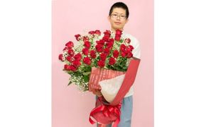 赤バラの花束 36本「ロマンチックな瞬間」| 花 花束 バラ 36本 記念 サプライズ ギフト プレゼント 神奈川県 小田原市  142069_BN017