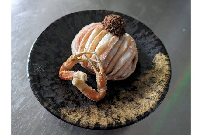 板前仕立て 勢子ガニの甲羅盛り 3個　EK00013