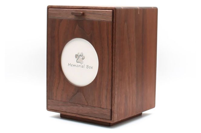 Memorial Box メモリアルボックス ブラックウォールナット ペット用仏壇 骨壷収納 （骨壷2寸～4寸用）秋田県 仙北市 ＜あきた芸術村 森林工芸館＞|02_wrb-240101