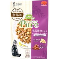 コンボ ピュア キャット 毛玉排出サポート まぐろ味・鶏肉・かつお節添え 200g ｘ12(ケース単位) キャットフード